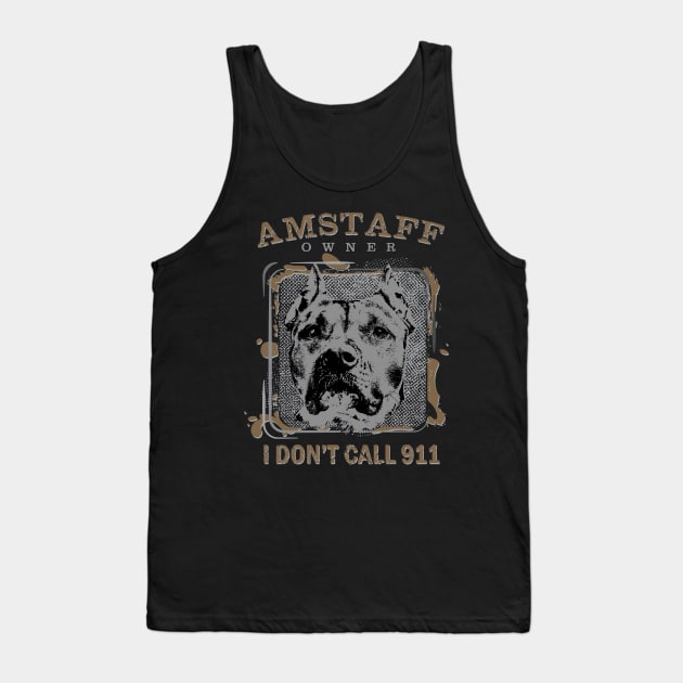 American Staffordshire Terrier - Amstaff Tank Top by Nartissima